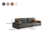 Off-White Stain Resistant Anti Cat Scratch Leather Sofa Image - 18