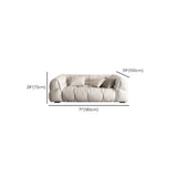 Off-White Stain Resistant Tech Cloth Biscuit Back Sofa #size