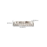 Off-White Stain Resistant Tech Cloth Biscuit Back Sofa Image - 23
