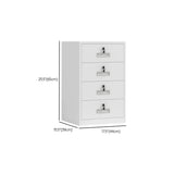 Off-White Steel Glass Doors Lockable Filing Cabinet Image - 27