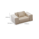 Off-White Tear Resistant Tech Cloth Tight Back Sofa #size