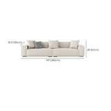Off-White Tear Resistant Tech Cloth Tight Back Sofa Image - 15
