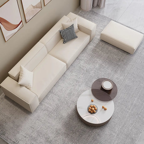 Off-White Tear Resistant Tech Cloth Tight Back Sofa Image - 2