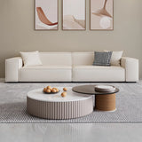Off-White Tear Resistant Tech Cloth Tight Back Sofa Image - 4
