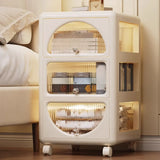 Off-White Three-Drawers Standard Height Kids Nightstand Image - 4