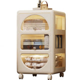 Off-White Three-Drawers Standard Height Kids Nightstand Image - 6