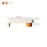 Off-White Upholstered Wood Bedroom Bench with Legs Image - 17