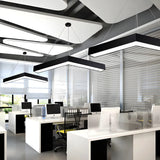 Office Meeting Room Acrylic V-Shape LED Pendant Light Image - 2