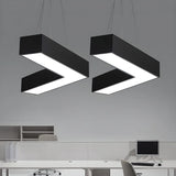 Office Meeting Room Acrylic V-Shape LED Pendant Light Image - 3