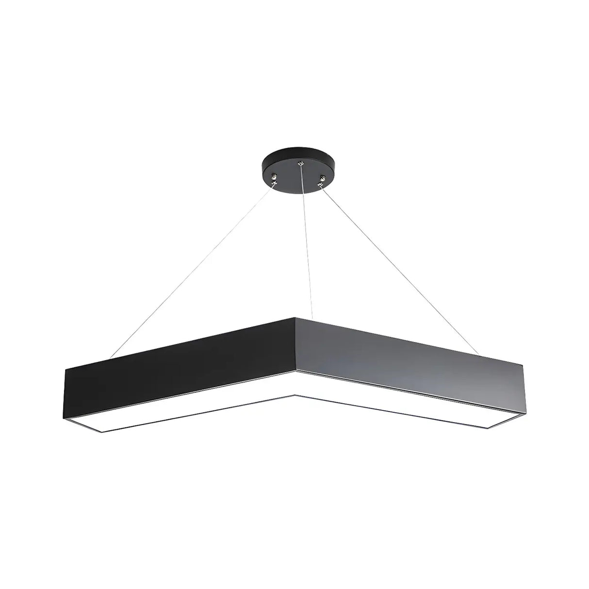 Office Meeting Room Acrylic V-Shape LED Pendant Light Image - 4