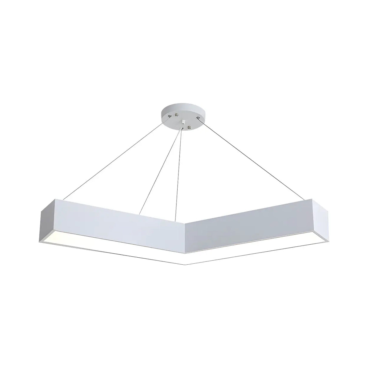 Office Meeting Room Acrylic V-Shape LED Pendant Light Image - 6