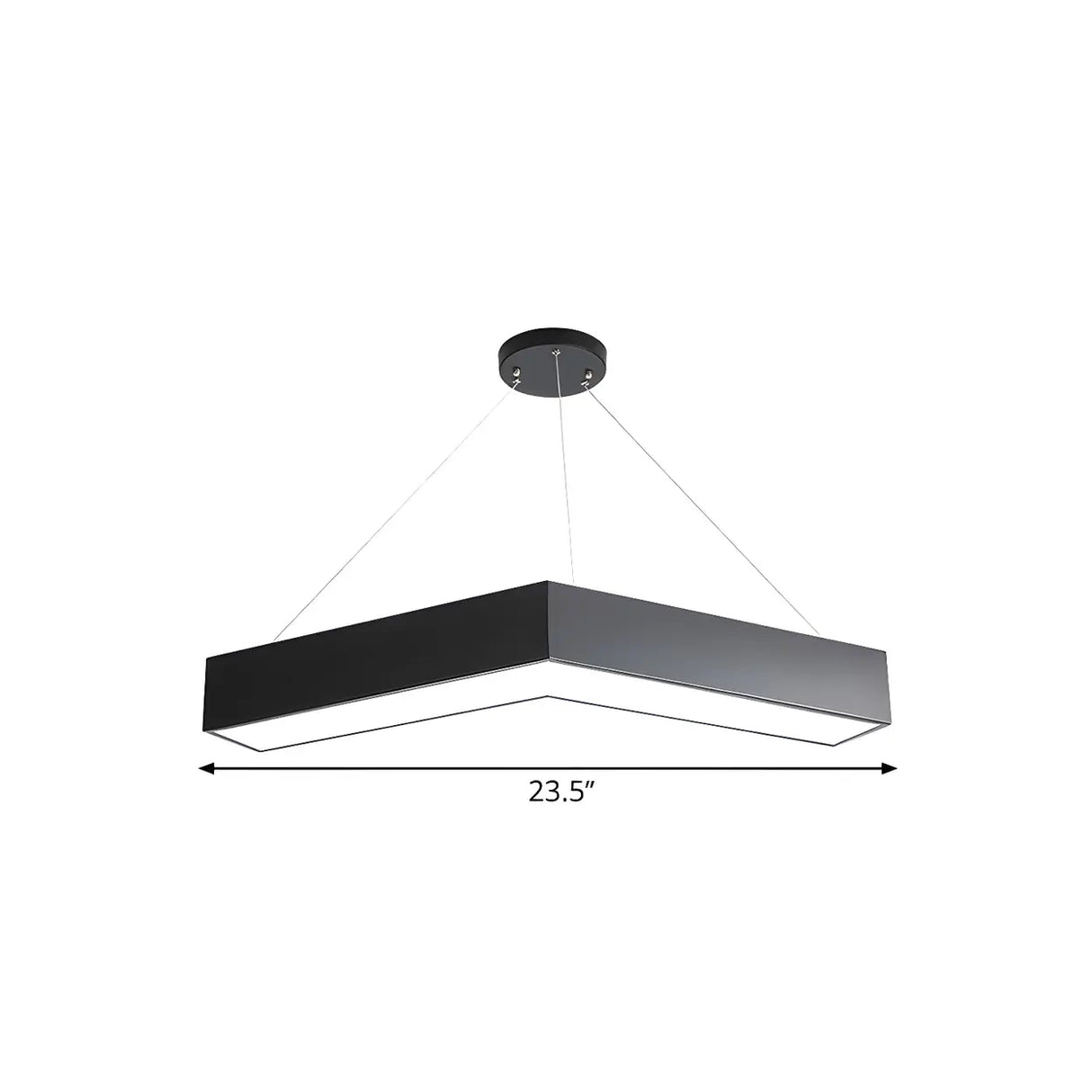 Office Meeting Room Acrylic V-Shape LED Pendant Light 