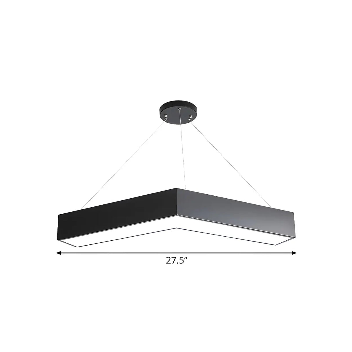 Office Meeting Room Acrylic V-Shape LED Pendant Light Image - 8