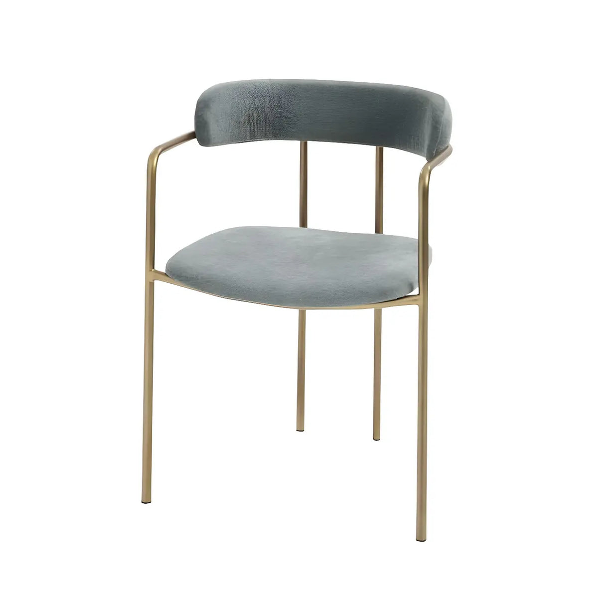 Open Back Microfiber Upholstered Dining Arm Chair Image - 13