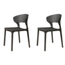 Open Low Back Armless Dining Side Chair in Multi-Color Image - 2