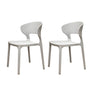 Open Low Back Armless Dining Side Chair in Multi-Color Image - 18