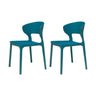 Open Low Back Armless Dining Side Chair in Multi-Color Image - 38