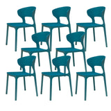 Open Low Back Armless Dining Side Chair in Multi-Color Image - 41