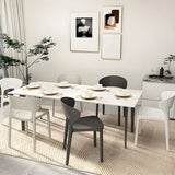 Open Low Back Armless Dining Side Chair in Multi-Color Image - 7