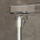 Open Simple Two-Tier Metal Glass Storage Bookshelf Image - 6