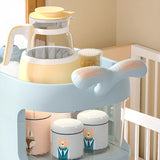 Open Storage Tall Height Kids Nightstand with Shelves Image - 10