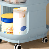Open Storage Tall Height Kids Nightstand with Shelves Image - 12