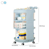 Open Storage Tall Height Kids Nightstand with Shelves Image - 15