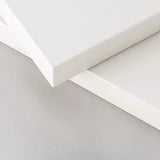 Open Storage White Steel Frame Entryway Hooks Coat Rack Image - 15