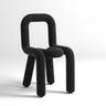 Open Unique Shaped Armless Upholstered Dining Chairs Image - 21
