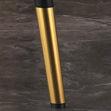 Orange Curved Leather Tall Bistro Stool with Armrest Image - 12