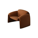 Orange Curved Tight Back Reception Sofa with Pillow Image - 11