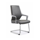 Orange Ergonomic Leather Lumbar Support Office Chair Image - 5