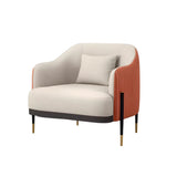 Orange Green Metal Frame Sofa Seating Group with Legs Image - 3
