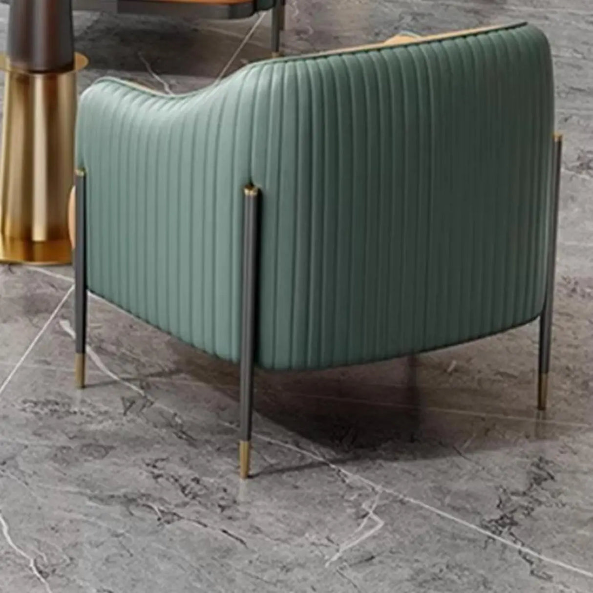 Orange Green Metal Frame Sofa Seating Group with Legs Image - 6