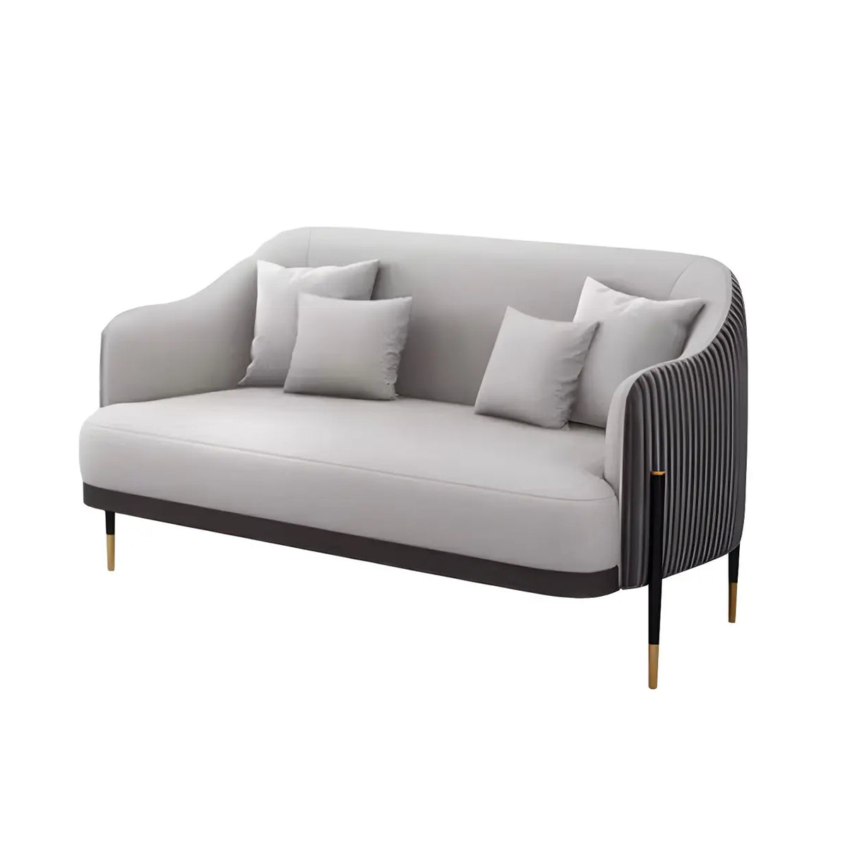 Orange Green Metal Frame Sofa Seating Group with Legs Image - 7