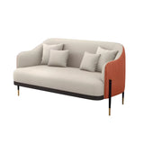 Orange Green Metal Frame Sofa Seating Group with Legs Image - 9