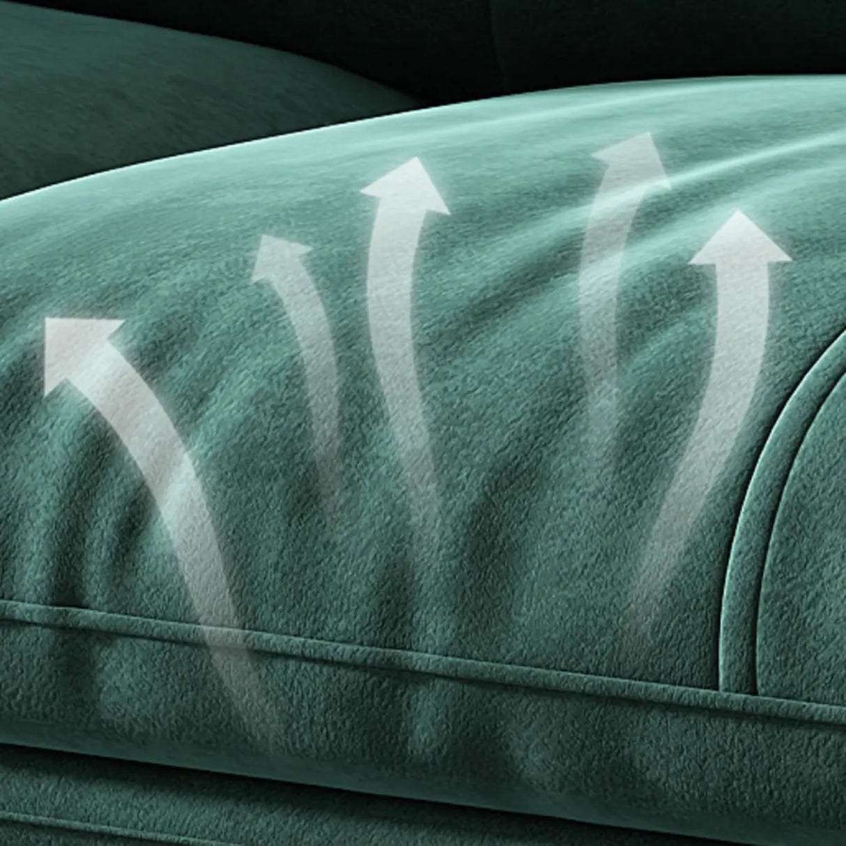 Orange Loose Back Pillow Top Arm Latex Fill Sofa Image - 13