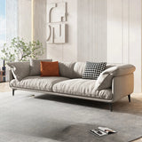 Orange Loose Back Pillow Top Arm Latex Fill Sofa Image - 16