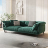 Orange Loose Back Pillow Top Arm Latex Fill Sofa Image - 18