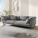 Orange Loose Back Pillow Top Arm Latex Fill Sofa Image - 7