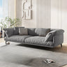 Orange Loose Back Pillow Top Arm Latex Fill Sofa Image - 7