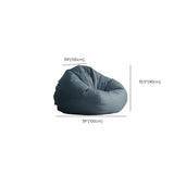 Orange Medium Solid Color Bean Bag Chair with Storage Image - 14