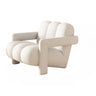Orange Reclining Frosted Velvet Fixed Back Lounge Chair Image - 13
