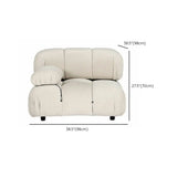 Orange Scratch Resistant Flannel Sewn Pillow Back Sofa Image - 18
