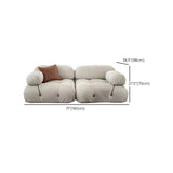 Orange Scratch Resistant Flannel Sewn Pillow Back Sofa Image - 19
