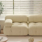 Orange Scratch Resistant Flannel Sewn Pillow Back Sofa Image - 8