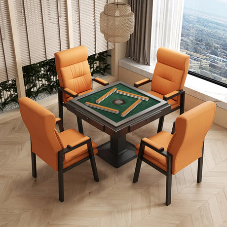 Orange Steel Frame High-Back Leather Executive Office Chair Image - 1