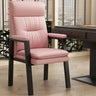 Orange Steel Frame High-Back Leather Executive Office Chair Image - 5