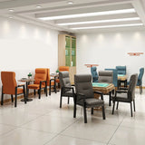 Orange Steel Frame High-Back Leather Executive Office Chair Image - 8