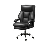 Orange Tilt Mechanism Ergonomic Faux Leather Office Chair Image - 10
